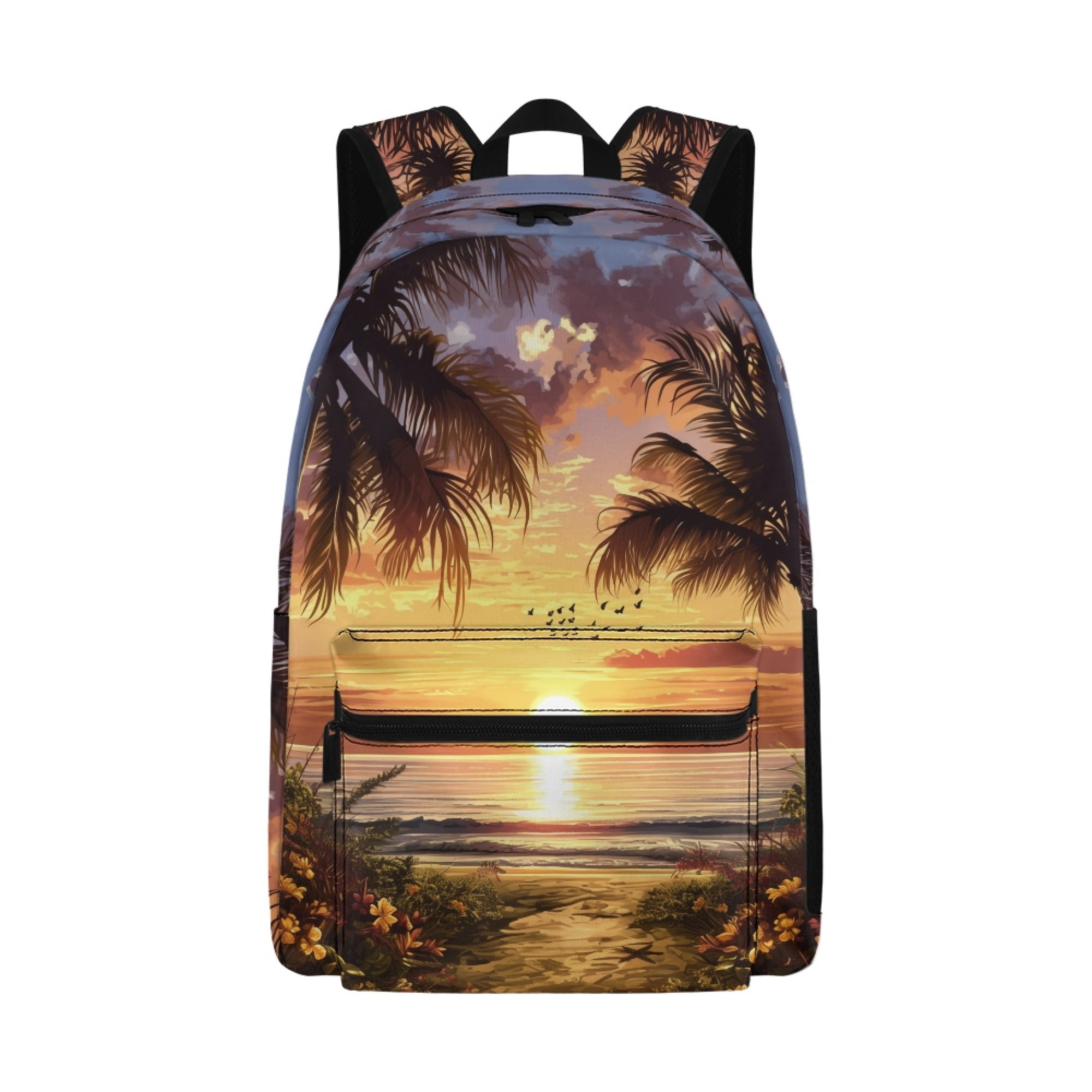 Chririnla Tropical Beach Sunset Backpack Toddler Boy Schoolbag School ...