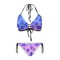 thumbnail image 1 of Chririnla Tropical Gradient Palm Tree Halter Bikini Set - Sexy Two-Piece Triangle Swimsuit for Beach Vacation & Pool Party | Quick Dry, Figure Hugging Design, 1 of 9
