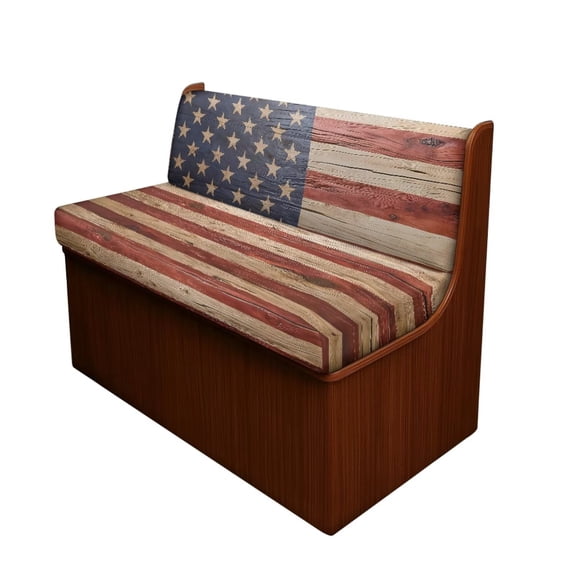 Chririnla Vintage American Flag Camper Couch Covers for RV 2 Piece Set Stretch RV Dinette Seat Slipcover Comfortable Sofa Chair Cover for Travel Trailer Couch Furniture Protector