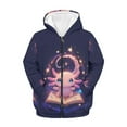thumbnail image 1 of Chririnla Wizard Cartoon Axolotl Girls Casual Zip Up Hoodie Long Sleeve Lightweight with Pockets Trendy Fall Jacket Teens Size 13-14, 1 of 7