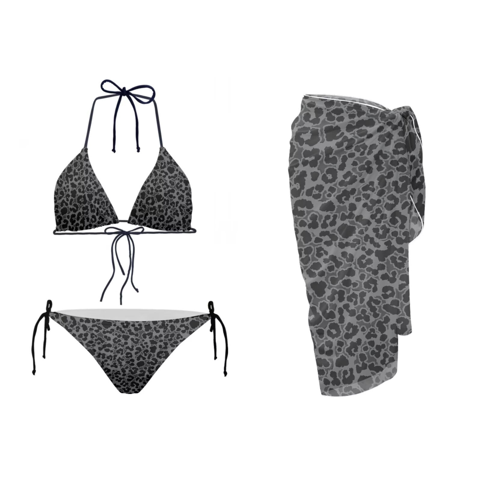 Chririnla Women’s 3 Piece Sexy Bikini Sets Jellyfish Print Swimsuit ...