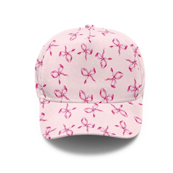 Chririnla Women's Baseball Cap with Bow Tie Print, Soft Dad Hat for Daily Outdoor Use