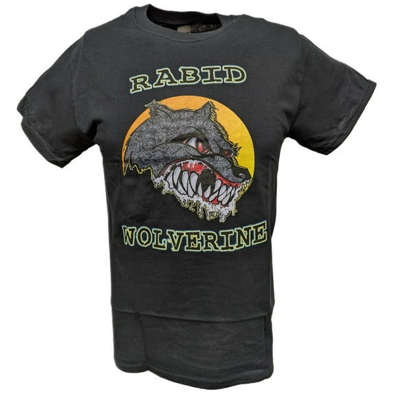 Chris Benoit WWF Rabid Wolverine Men's Black T-shirt