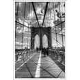 thumbnail image 1 of Chris Bliss - Brooklyn Bridge Wall Poster, 22.375" x 34", Framed, 1 of 2