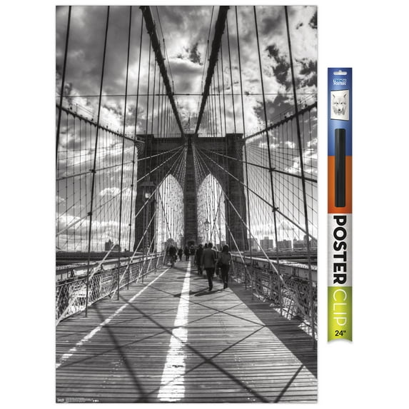 Chris Bliss - Brooklyn Bridge Wall Poster, 22.375" x 34"