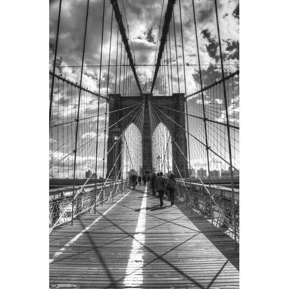 Chris Bliss - Brooklyn Bridge Wall Poster, 22.375" x 34"