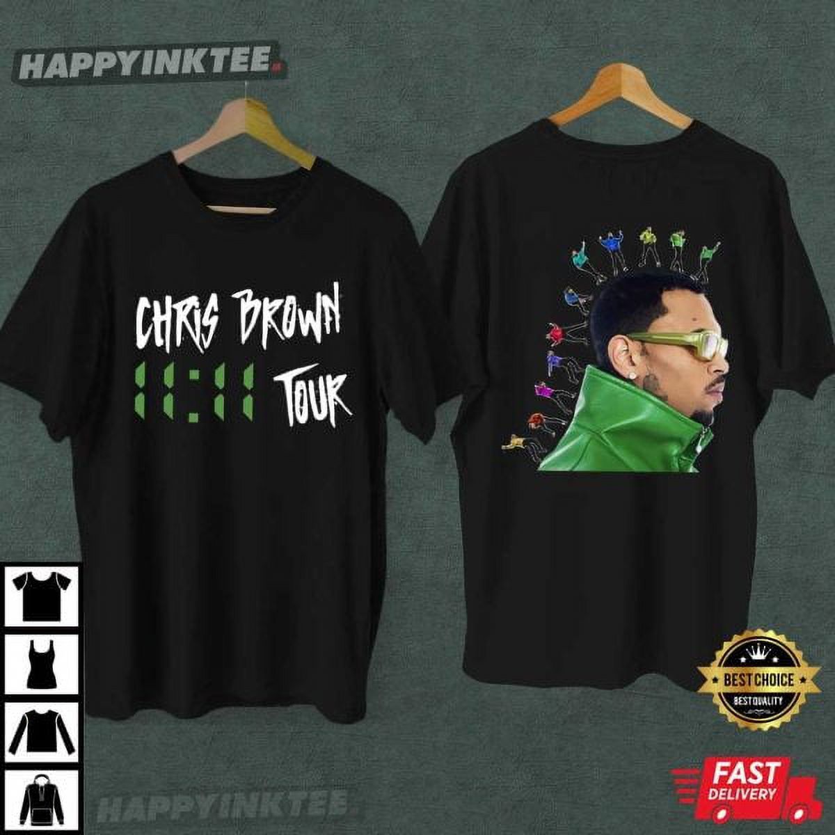 Chris Brown 1111 Tour 2024 Merch TShirt