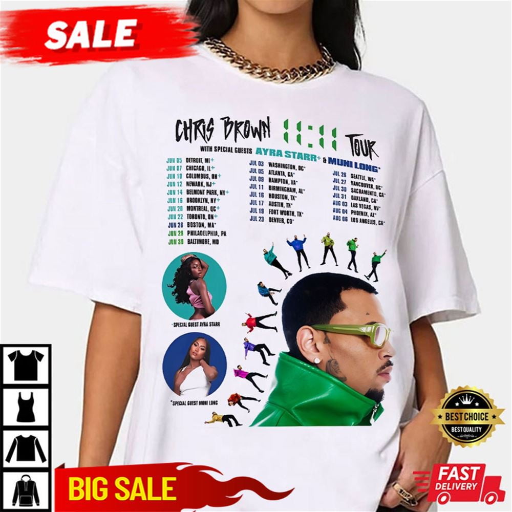 Chris Brown 1111 Tour 2024 Tshirt