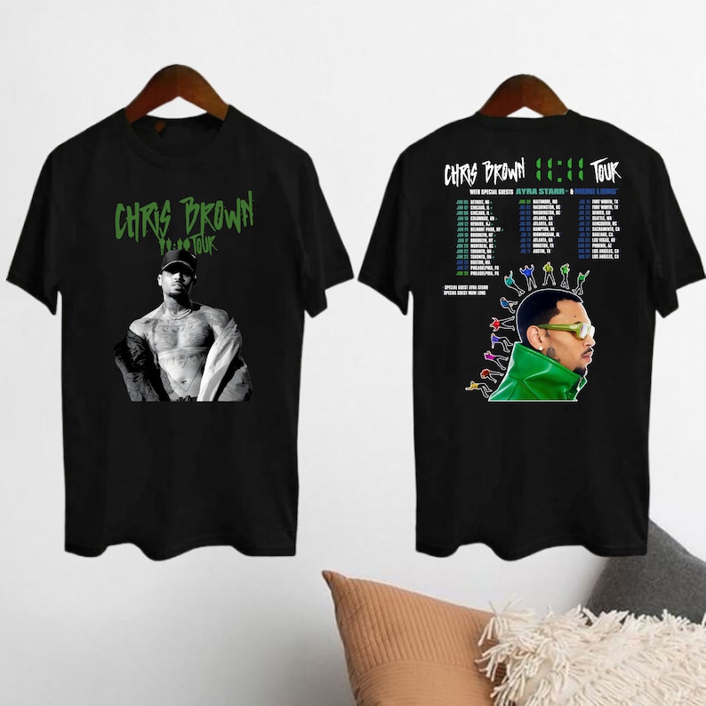 Chris Brown 2024 Concert Shirt, Chris Brown 11:11 Tour 2024 Shirt ...