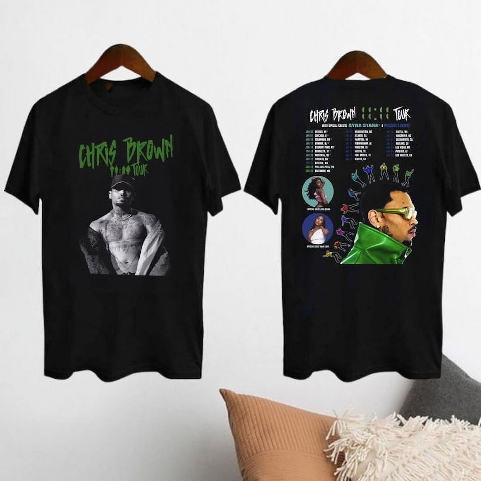 Chris Brown 2025 Concert TSHIRT, Chris Brown 1111 Tour 2025 TSHIRT
