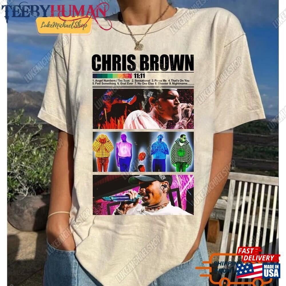 Chris Brown 2024 Shirt Chris Brown 11 11 Tour 2024 Concert Tshirt