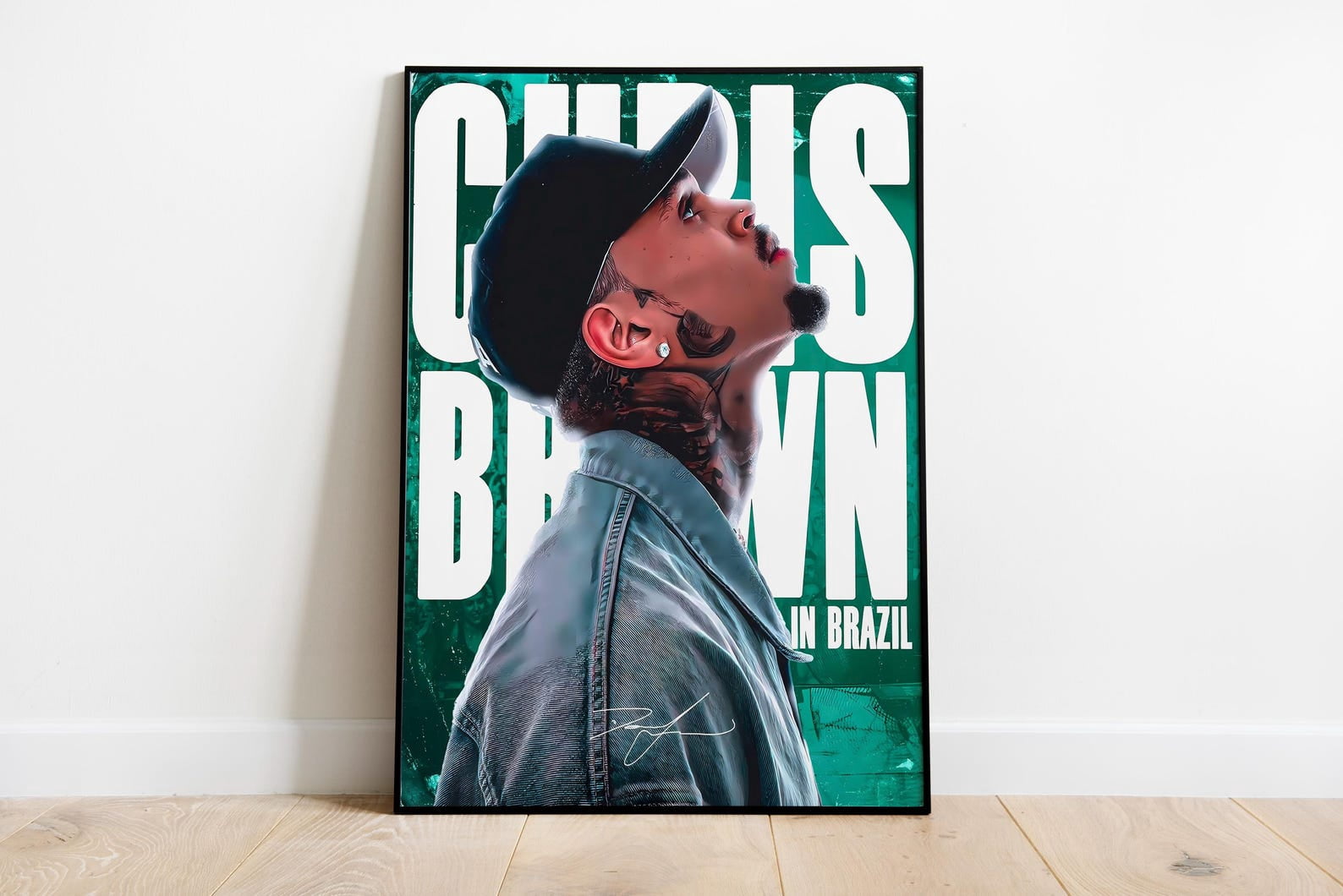 Chris Brown Brazil Tour Poster, Hip Hop R&B Music Wall Art, Breezy Fan ...