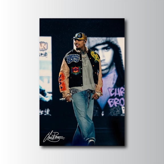 Chris Brown Breezy Bowl XX 2025 Poster, Hip Hop R&B Music Tour Wall Art, Fan Room Decor, Size 24x36 Unframed Poster