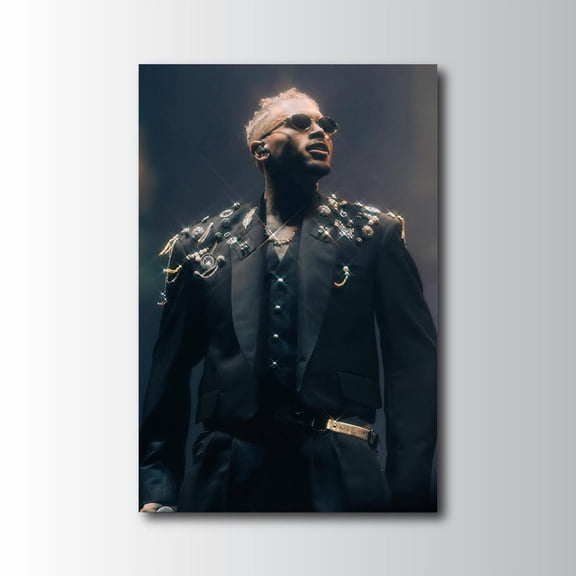 Chris Brown Breezy Bowl XX Live Poster, Hip Hop R&B Star Concert Wall Decor, Modern Music Artwork, Size 24x36 Unframed Poster