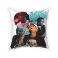 Chris Brown Faux Leather Decorative Throw Pillow Covers Modern Solid