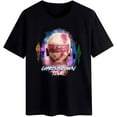 Chris Brown Men's Novelty Printed Short Sleeve T Shirt Cotton Graphic