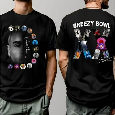 Chris Brown Tee Shirt Breezy Bowl XX V2 Graphic Tee Shirt