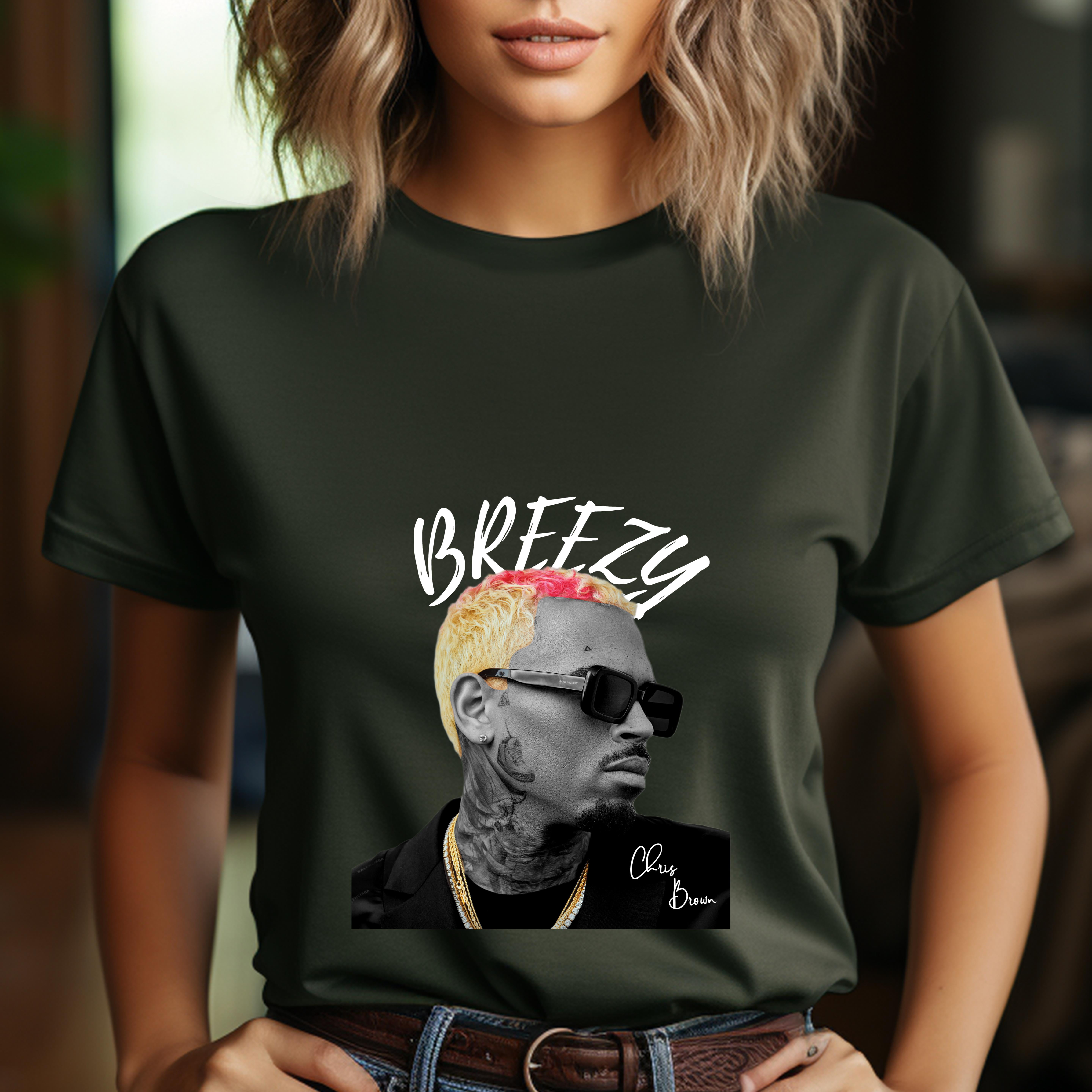 Chris brown t shirt style online