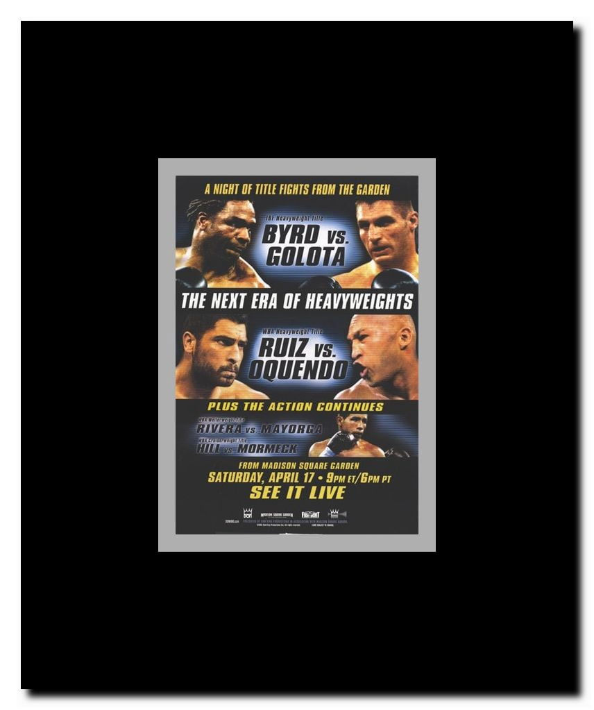 Chris Byrd vs Andrew Golota Framed Movie Poster