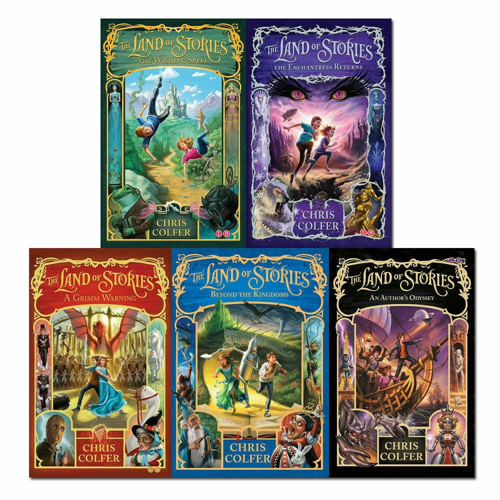 Chris Colfer The Land Of Stories 5 Books Complete Collection