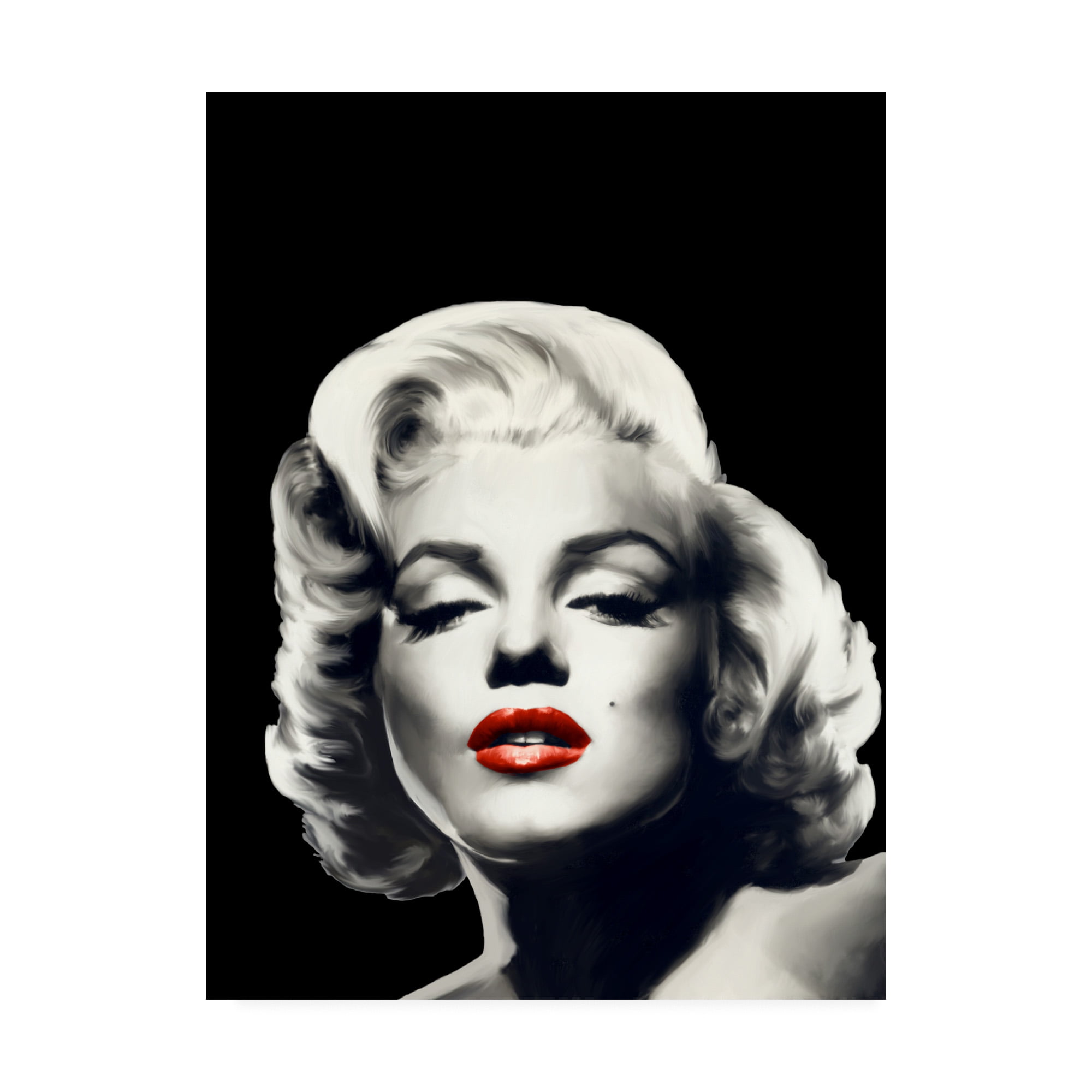 Vintage Black and White Marilyn Monroe Canvas Art