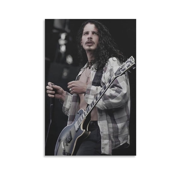 Chris Cornell Canvas Poster Painting On Canvas Wall Art Poster Scroll Picture Print Living Room Walls Decor Home Posters 12x18inch(30x45cm)