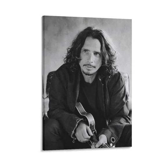 Chris Cornell Canvas Poster Picture Print Wall Art Poster Painting Canvas Posters Artworks Gift Room Aesthetic 24x36inch(60x90cm)