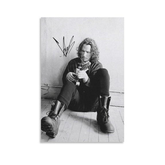Chris Cornell Canvas Poster Wall Art Poster Scroll Canvas Painting Picture Living Room Decor Home 12x18inch(30x45cm)
