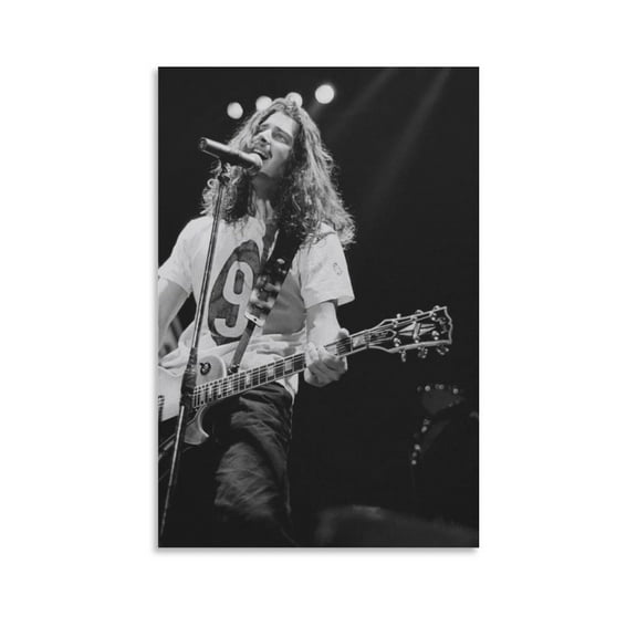 Chris Cornell Canvas Poster Wall Art Poster Scroll Canvas Painting Picture Living Room Decor Home 12x18inch(30x45cm)