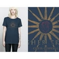 thumbnail image 1 of Chris Cornell T Shirt Higher Truth new Official Womens Skinny Fit Navy Blue, 1 of 2