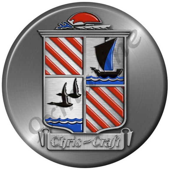 Chris Craft Custom Round Sticker - Remastered