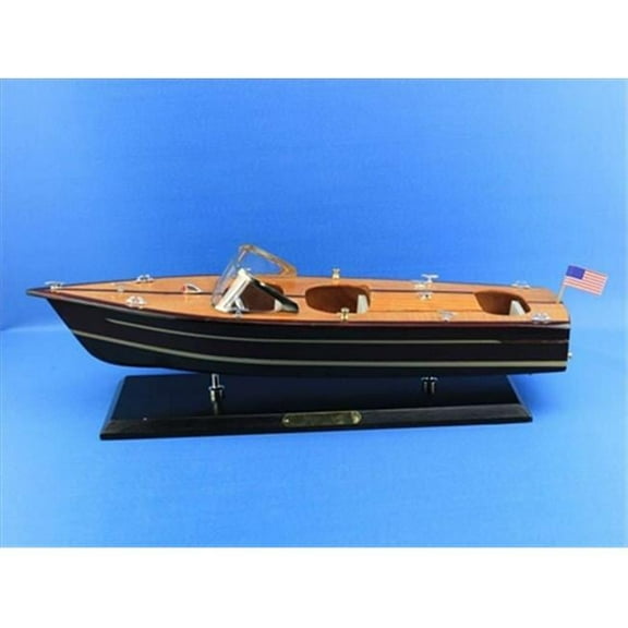 Chris Craft Triple Cockpit 20 in. Decorative Speed Boat