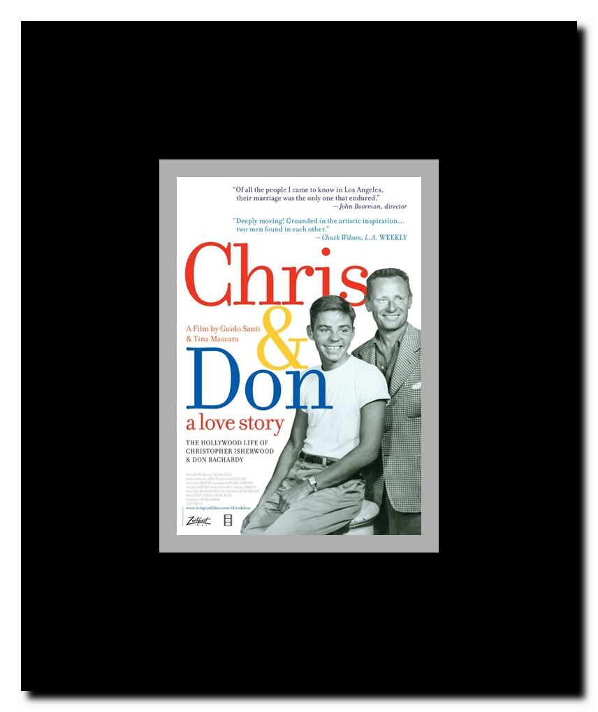 Chris & Don. A Love Story Framed Movie Poster
