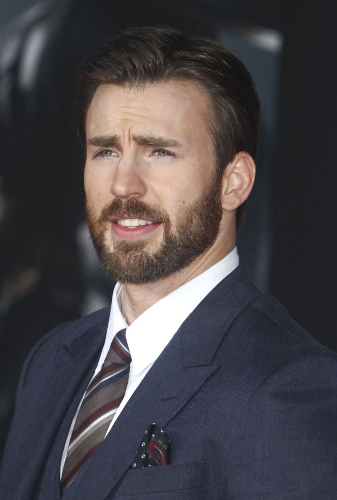 Chris Evans At Arrivals For Captain America The Winter Soldier Premiere Canvas Art - (16 x 20)