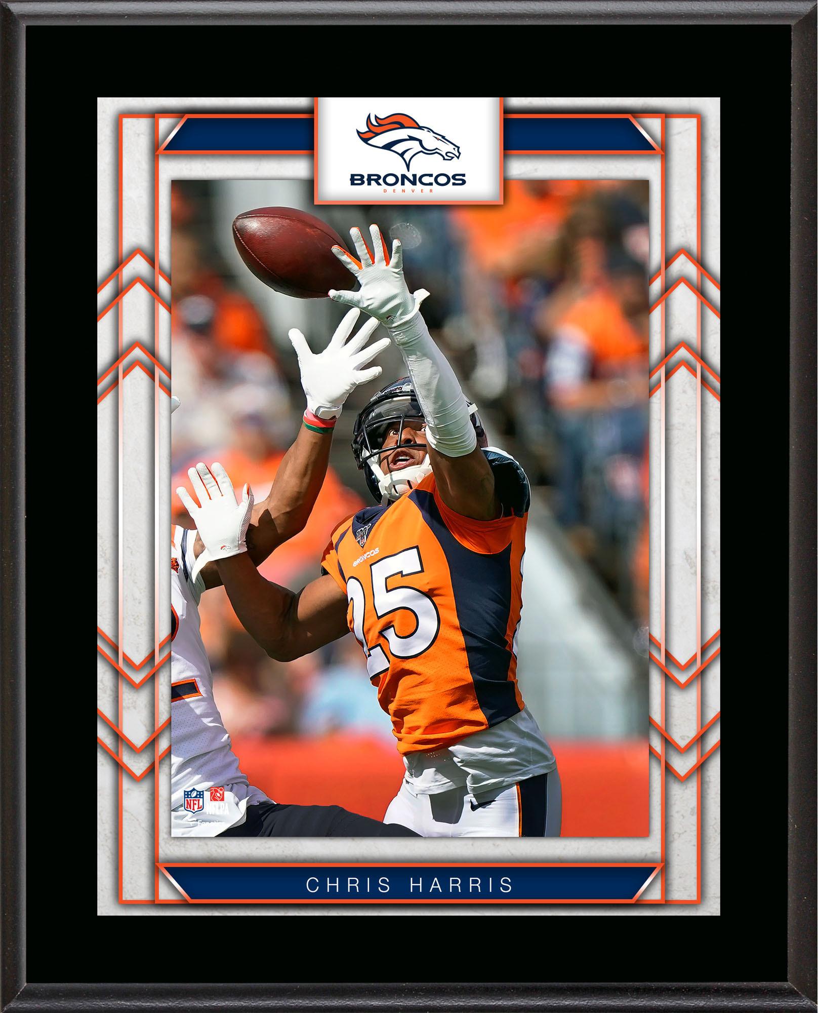 Chris Harris Denver Broncos 10.5 x 13 Player Sublimated Plaque