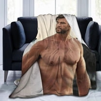 Chris Hemsworth Blanket Bedding Fleece Blanket Soft Throw Blankets Lightweight Anti-Static Blanket - 3 Sizes