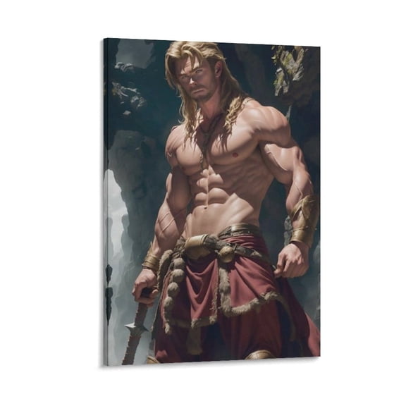 Chris Hemsworth Canvas Poster Canvas Wall Art Prints Poster Gifts Photo Picture Painting Posters Room Decor Home Decorative 16x24inch(40x60cm)