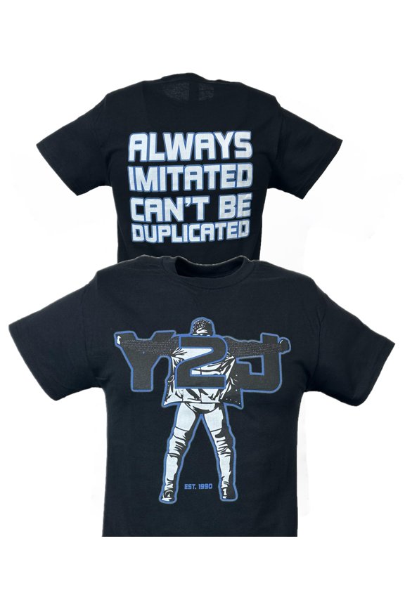 Chris Jericho Always Imitated Can't Be Duplicated Y2J Black T-shirt