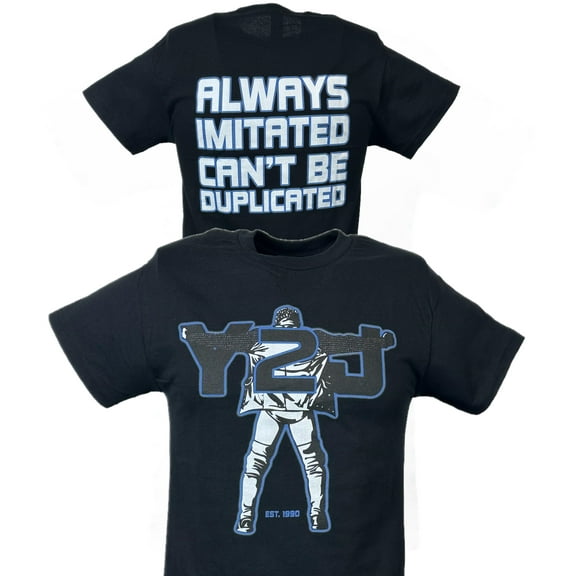 Chris Jericho Always Imitated Can't Be Duplicated Y2J Black T-shirt