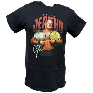 Chris Jericho Double Champion WWE Mens Black T-shirt