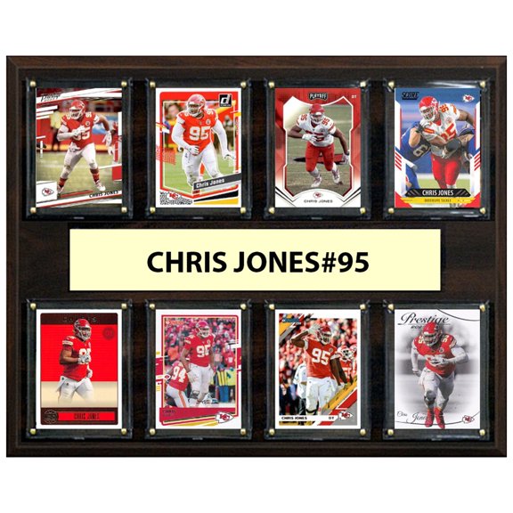 Chris Jones Kansas City Chiefs 12" x 15" Trading Card Plaque