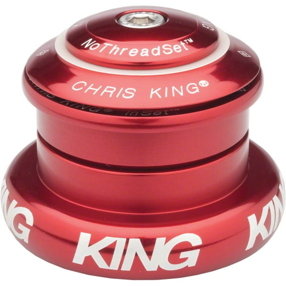 Chris King InSet 7 Headset, 1 1/8-1.5" 44mm Red