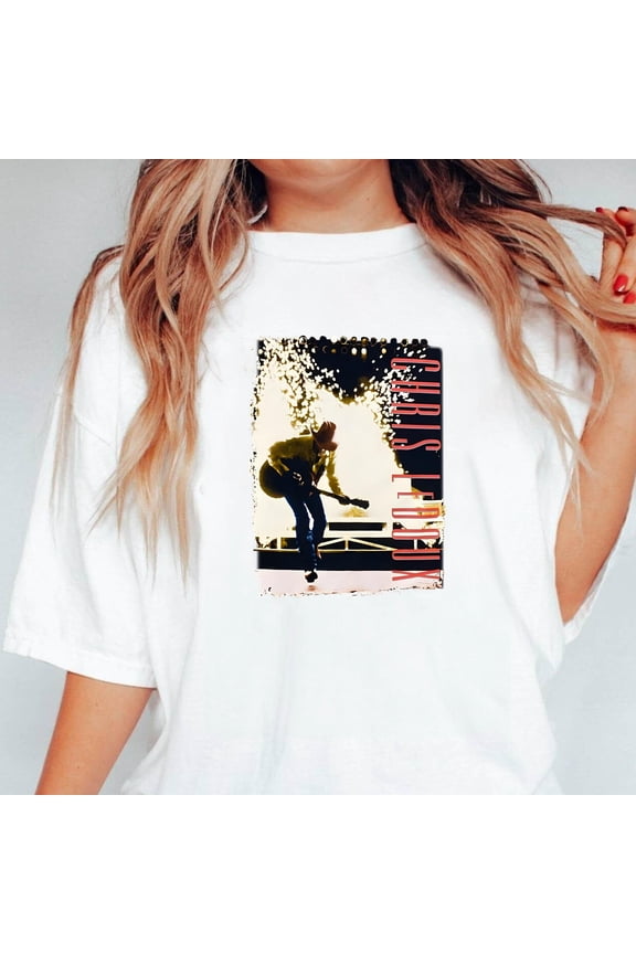 Chris LeDoux With Guitar Country Music & Rodeo Star Fan Gift Unisex T-Shirt, up to 5XL