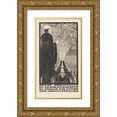 thumbnail image 1 of Chris Lebeau 12x18 Gold Ornate Wood Frame and Double Matted Museum Art Print Titled - Man at Kanon (1888), 1 of 4