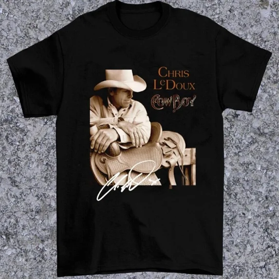 Chris Ledoux American Cowboy Unisex T-shirt Black All Sizes