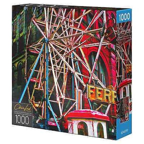 Chris Lord A FERRIS WHEEL AT A STREET FAIR ON MOTT STREET 1000 pc puzzle