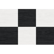 Chris Loves Julia Lawrence Black Peel & Stick Floor Tiles