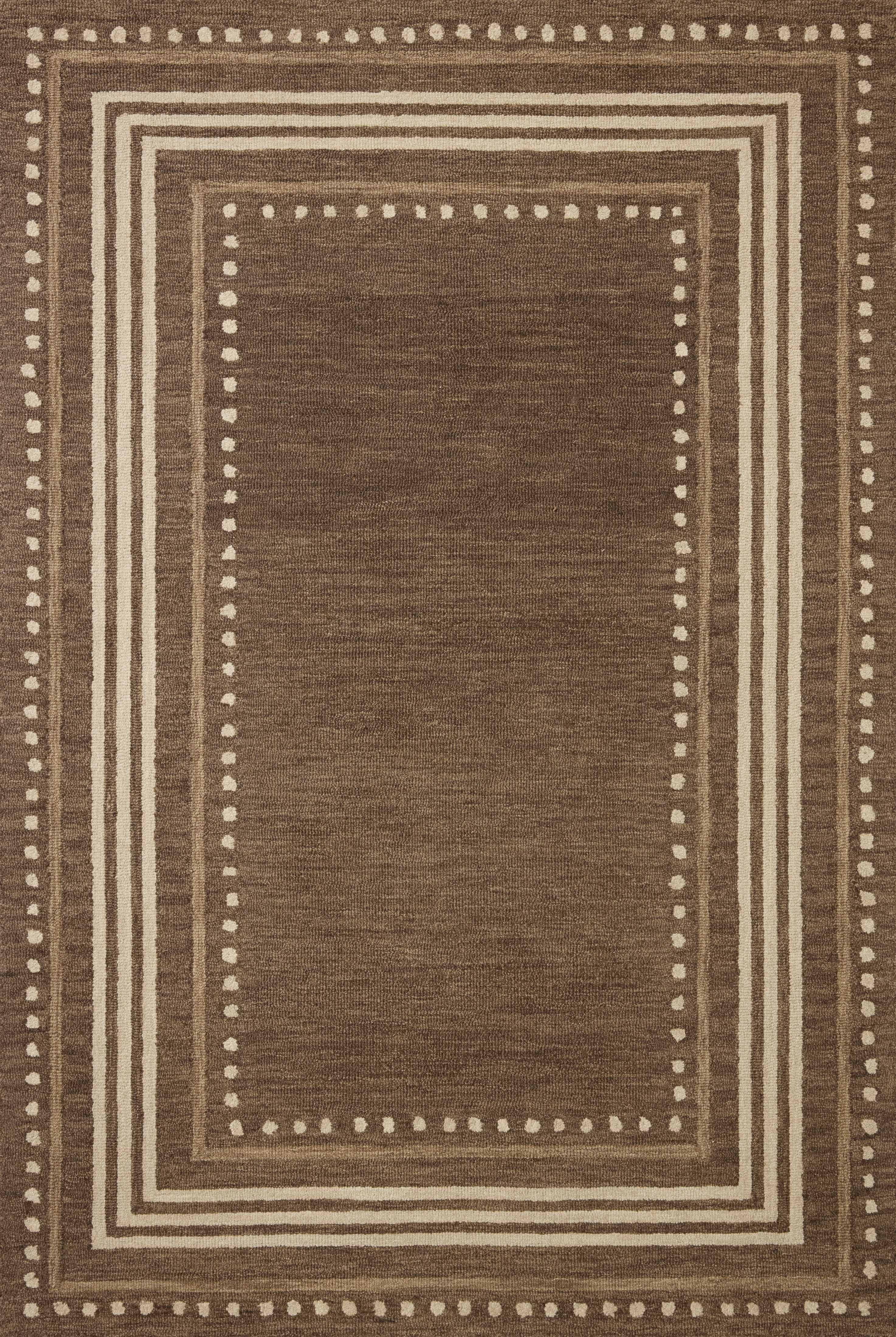 Chris Loves Julia x Loloi Alfie Bark / Natural 18" x 18" Sample Rug