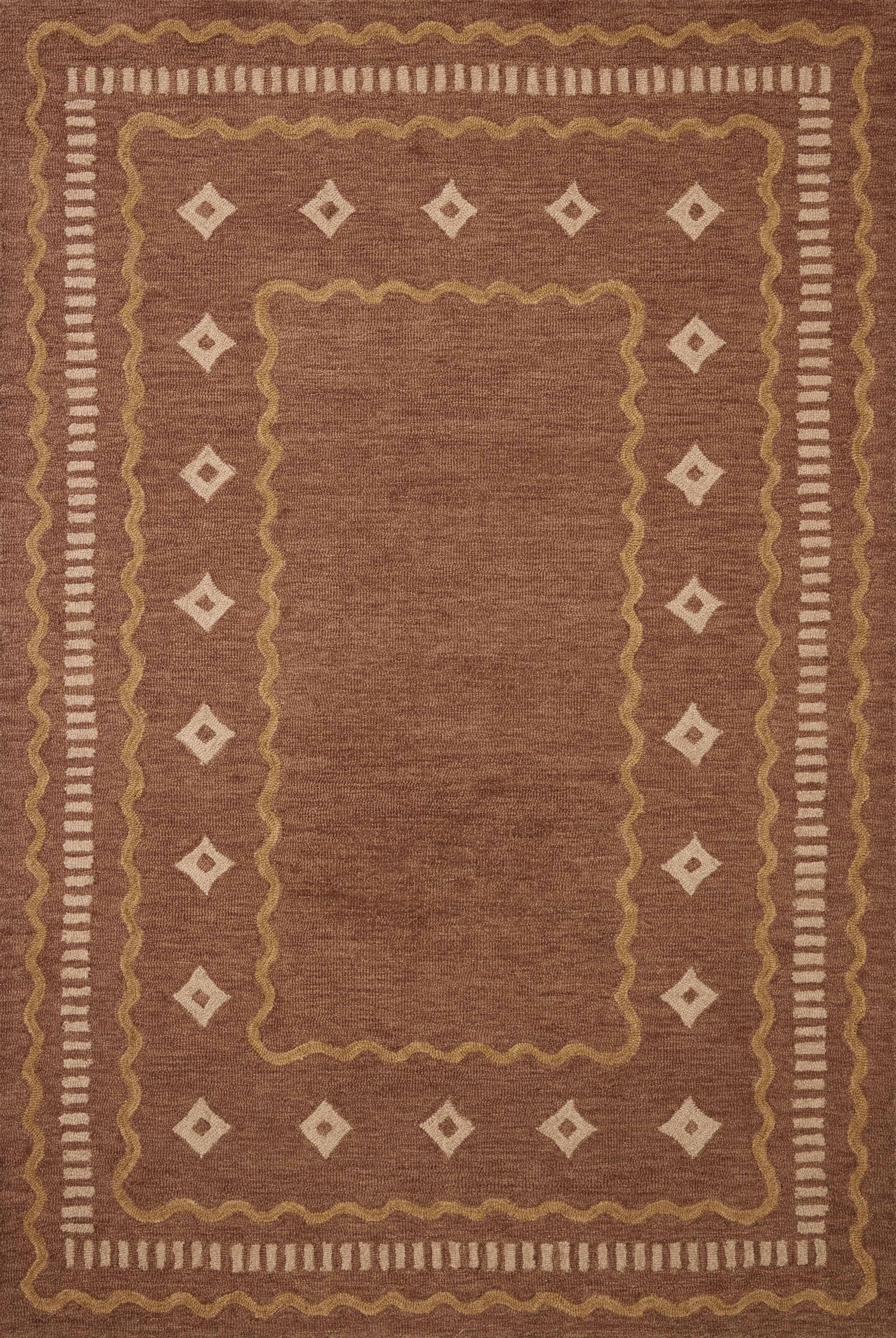 Chris Loves Julia x Loloi Alfie Clay / Spice 5'-0" x 7'-6" Area Rug