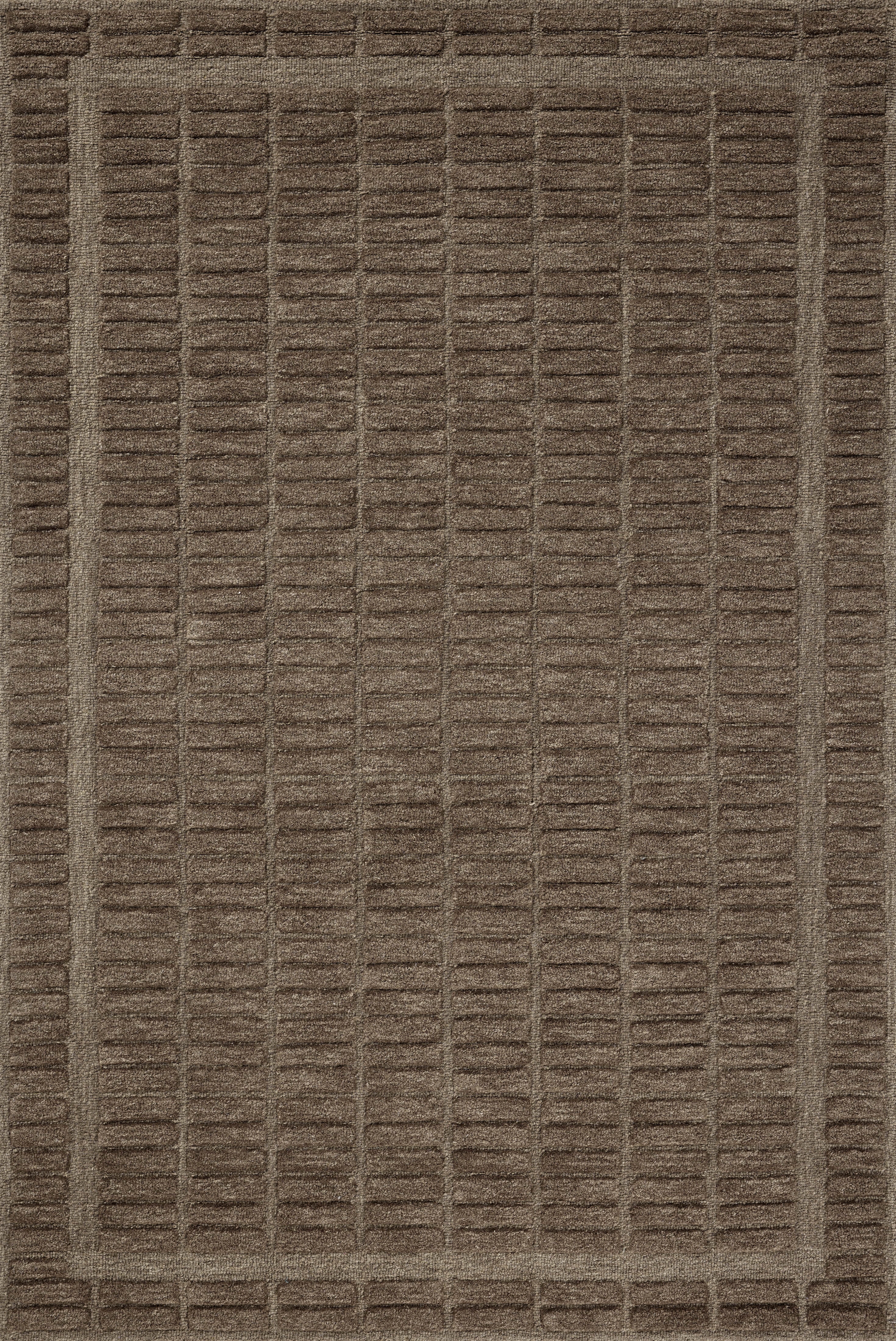 Chris Loves Julia x Loloi Bradley Cocoa / Cocoa 3'-6" x 5'-6" Accent Rug